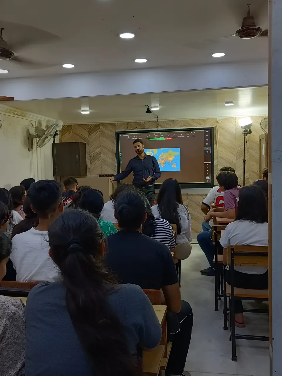 Students in a teaching preparation class at ISL Competitive Centre, South Delhi